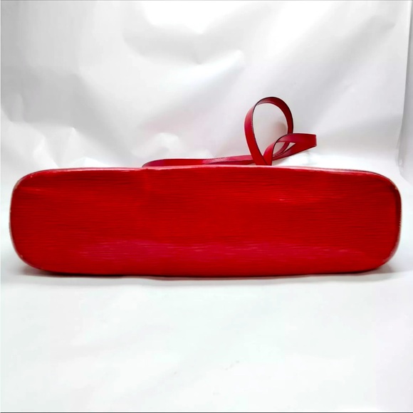 Authentic Louis Vuitton Lussac Red Epi Shoulder Bag - Picture 8 of 13